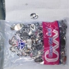 Silver water droplet cut acrylic diamond pendant accessories, acrylic diamond art jewelry accessories details Picture